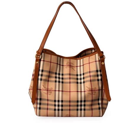 canterbury tote brown check pattern